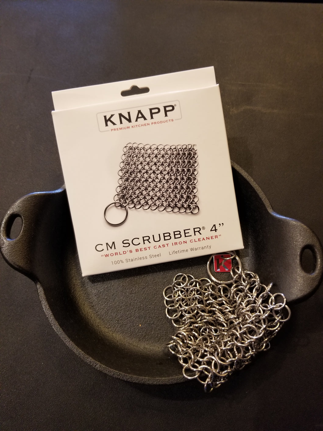 Knapp Cast Iron Scrubber – Cooking Gallery Tahoe